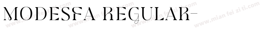 Modesfa Regular字体转换